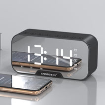 Alarm Clock Clock Wireless Bluetooth Speaker Mini Home Outdoor Card Subwoofer Computer Audio